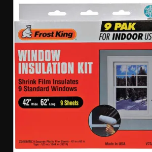 FROST KING V73/9H Shrink Window Kit Indoor 42 x 62 In | AD4TFP 43Y841