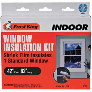 FROST KING V73H Shrink Window Kit Indoor 42 x 62 In | AD4TFM 43Y839