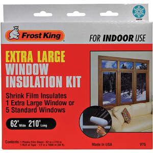 FROST KING V75H Shrink Window Kit 62 x 210 In | AD4TFQ 43Y842
