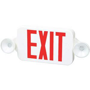 FULHAM FHEC30WR Exit Sign Combo 8-3/16 Inch Height x 18 Inch Width NiCd | AH4PNL 35GK18
