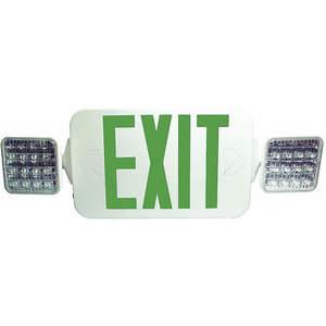 FULHAM FHEC33WG Exit Sign Combo 8-5/32 Inch Height x 19-1/4 Inch Width NiCd | AH4PNN 35GK22