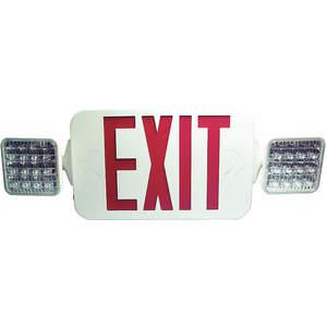 FULHAM FHEC33WR Exit Sign Combo 8-5/32 Inch Height x 19-1/4 Inch Width NiCd | AH4PNP 35GK23