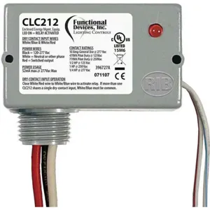 FUNCTIONAL DEVICES INC / RIB CLC-212 Closet Light Controller Door Gray 120vac | AF6HGT 19NE30