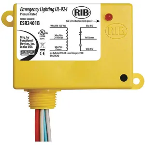 FUNCTIONAL DEVICES INC / RIB ESR2401B Enclosed Relay Spdt 20a @ 277vac | AF7JDU 21GP48