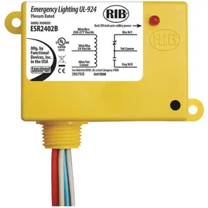 FUNCTIONAL DEVICES INC / RIB ESR2402B Enclosed Relay Spdt 20a @ 277vac | AF7JDV 21GP49