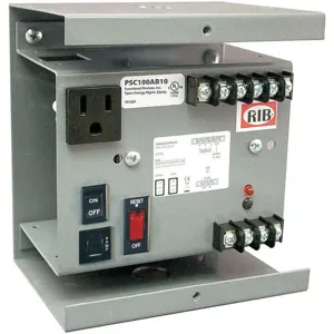 FUNCTIONAL DEVICES INC / RIB PSC100AB10 Transformer Ac Control In 120 Out 24 | AF7YQY 23NT07