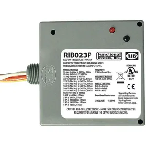 FUNCTIONAL DEVICES INC / RIB RIB023P Enclosed Power Relay 3pst 20a @ 300vac | AF7JDK 21GP35