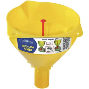 FUNNEL KING 32027 Auto Stop Funnel 16 Oz. | AA2FYL 10G581