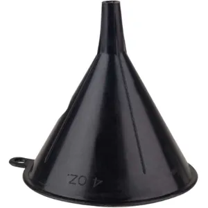 FUNNEL KING 32040 Plastic Funnel Black 4 Oz. | AA2FYK 10G580