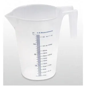 FUNNEL KING 94130 Measuring Container Fixed Spout 1 Quart | AD6ZQQ 4CUP6