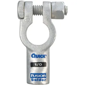 FUSION 406310N Straight Terminal 1/0 Gauge Black Negative | AH2DCC 25KD08