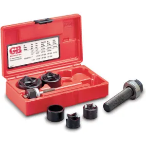 GARDNER BENDER KOM50125 Mechanical Punch Driver Set 1/2-1-1/4 Inch 4 Pc | AA7EDW 15V954