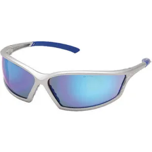 GATEWAY SAFETY INC 41SL3M Safety Glasses Blueue Mirror Silver Frame | AH6CVF 35WU61