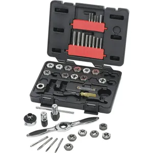 GEARWRENCH 3886 Tap/die Set Carbon 40 Piece M3 To M12 | AC9VGR 3KLR4