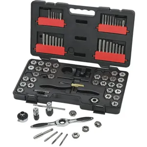 GEARWRENCH 3887 Tap/die Set Carbon 75 Piece #4-1/2 M3-m12 | AC9VGQ 3KLR3