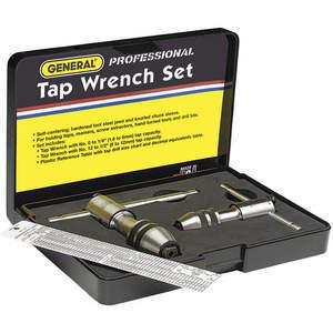 GENERAL TOOLS & INSTRUMENTS LLC 165 Tap Wrench Set Reversible Ratch 1/4 1/2 Inch 3 Pc | AF2GAP 6TFF6