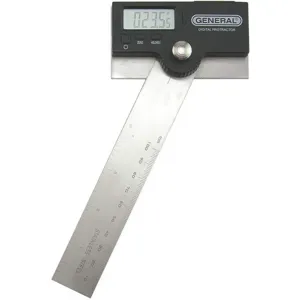 GENERAL TOOLS & INSTRUMENTS LLC 1702 Digital Protractor Stainless Steel 6 Inch 0 To 180 Degrees | AF4APT 8NC28