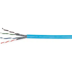 GENERAL CABLE W2133496E Cable Riser Shielded Cat 5e 24awg Blue | AB2MEF 1MUH5