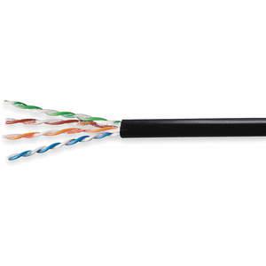 GENERAL CABLE 5136100 Cable Cat 5e 24 Awg 100 Feet Black | AF9ZYN 30YJ21