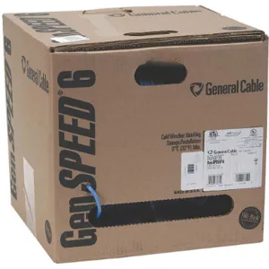 GENERAL CABLE W7133707 Cat 6 23/4 Riser 1000 Feet Blue | AD2XQN 3WA22