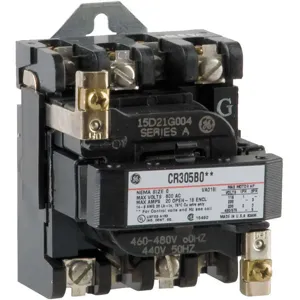 GENERAL ELECTRIC CR305B004 Contactor Nema 460-480vac 3p 18a | AF2LUV 6VDK2