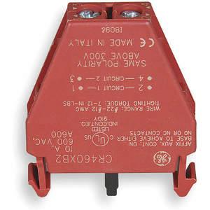 GENERAL ELECTRIC CR460XB2 Lighting Contactor Aux Contact Block 2P | AC9PMH 3HWN8