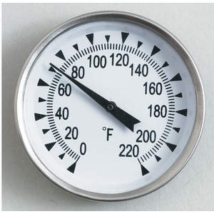 GENERAL TOOLS & INSTRUMENTS LLC PT2008G220 Bimetal Thermometer 2 Inch Dial 0 To 220f | AC9YUD 3LNV9