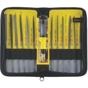 GENERAL TOOLS & INSTRUMENTS LLC 707475 Needle File Set Swiss #2 Cut 12 Pc | AB7KAM 23N602