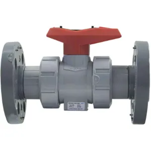 GEORG FISCHER 163546590 Cpvc Ball Valve True Union Flanged 4 In | AA6HRU 14A052