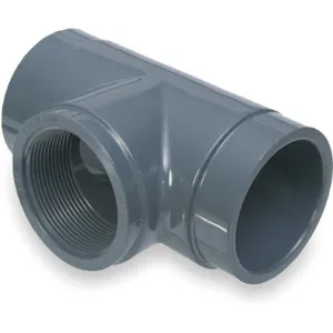 GF PIPING SYSTEMS 802-015 Tee 1 1/2 Inch Socket x Fpt Pvc Gray | AC3ACE 2PMD6