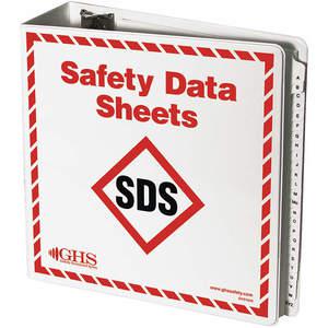 GHS SAFETY GHS1008 Sds Binder With A-z Dividers | AA2PTQ 10X332