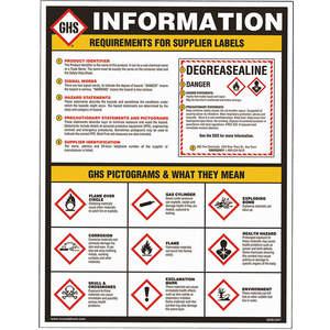 GHS SAFETY GHS1047 Ghs Information Decal - Pack Of 10 | AD4FDP 41G467
