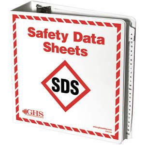GHS SAFETY GHS1049 SDS-Ordner mit Az-Trennblättern | AD4FDM 41G465