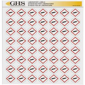 GHS SAFETY GHS1209 Etiketten-Glanzpapier-Gasflaschenpaket 1120 | AA2PTY 10X339