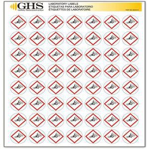 GHS SAFETY GHS1210 Etikett Exploding Bomb Glanzpapier Pk 1120 | AA2PTZ 10X340