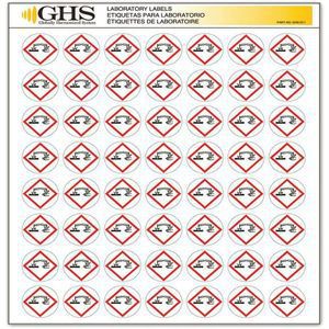 GHS SAFETY GHS1211 Label Gloss Paper Corrosion Pk 1120 | AA2PUA 10X341