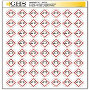 GHS SAFETY GHS1211 Label Gloss Paper Corrosion Pk 1120 | AA2PUA 10X341