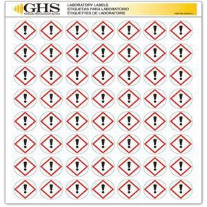 GHS SAFETY GHS1214 Etikett mit Ausrufezeichen, glänzend, Pk. 1120 | AA2PUD 10X344