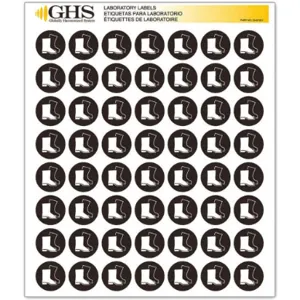 GHS SAFETY GHS1221 Label Gloss Paper Boots Pk 1120 | AA2PUL 10X351