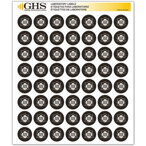 GHS SAFETY GHS1223 Etiketten-Staubmaske aus glänzendem Papier, Packung 1120 | AA2PUN 10X353
