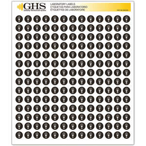 GHS SAFETY GHS1235 Etiketten-Dampf-Atemschutzmaske, glänzend, Packung 1820 | AA2PVB 10X365