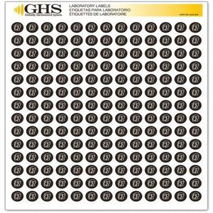 GHS SAFETY GHS1236 Etiketten-Gesichtsschutz, glänzendes Papier, 1820 Stück | AA2PVC 10X366