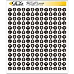GHS SAFETY GHS1237 Etikett für Ganzkörperanzug, Glanzpapier, 1820 Stück | AA2PVD 10X367
