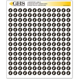 GHS SAFETY GHS1239 Etikettenhandschuhe, Glanzpapier, 1820 Stück | AA2PVF 10X369