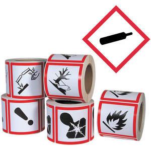GHS SAFETY GHS1258 Pictogram Label Black/red Glossy - Pack Of 500 | AB7GPM 23J580
