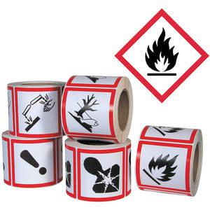 GHS SAFETY GHS1261 Pictogram Label Black/red Glossy - Pack Of 500 | AB7GPQ 23J583