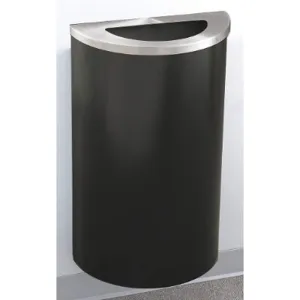 GLARO 1891-BK-SA-WM189 Waste Receptacle 14 gallon Black Hinged 30 inch Height | AG4KHP 34AX04