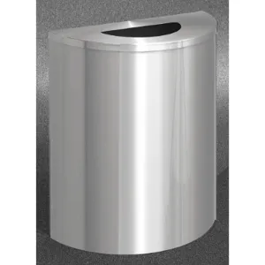 GLARO 2491-SA-SA Waste Receptacle 29 gallon Grey Funnel 28 inch Height | AG4KHZ 34AX13