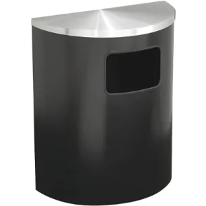 GLARO 2493-BK-SA Waste Receptacle 24 gallon Black Funnel 28 inch Height | AG4KJA 34AX14