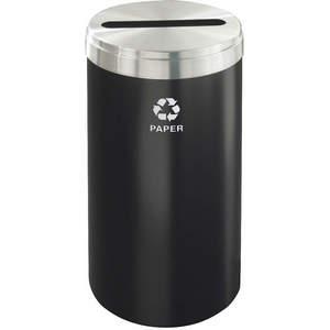 GLARO P-1542BK-SA-P Stationary Recycling Container Paper Only Black | AG4KFY 34AW65